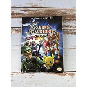 Super Smash Bros Brawl Premiere Edition Manual No Poster Used